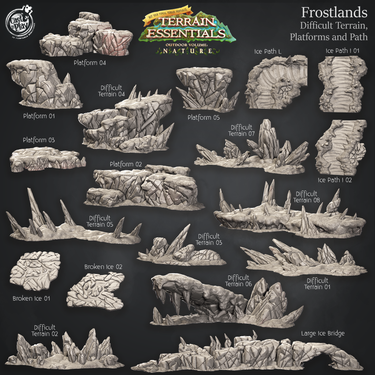Frostlands Terrain - Difficult Terrain, Platforms, and Paths